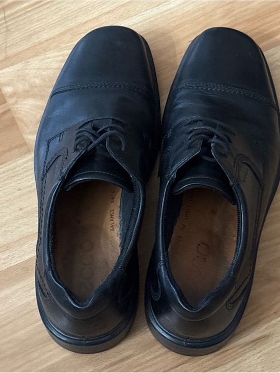 ECCO Men’s Helsinki Cap Toe Oxford Black Leather Shoes Size 44 (10-10.5) main image 4